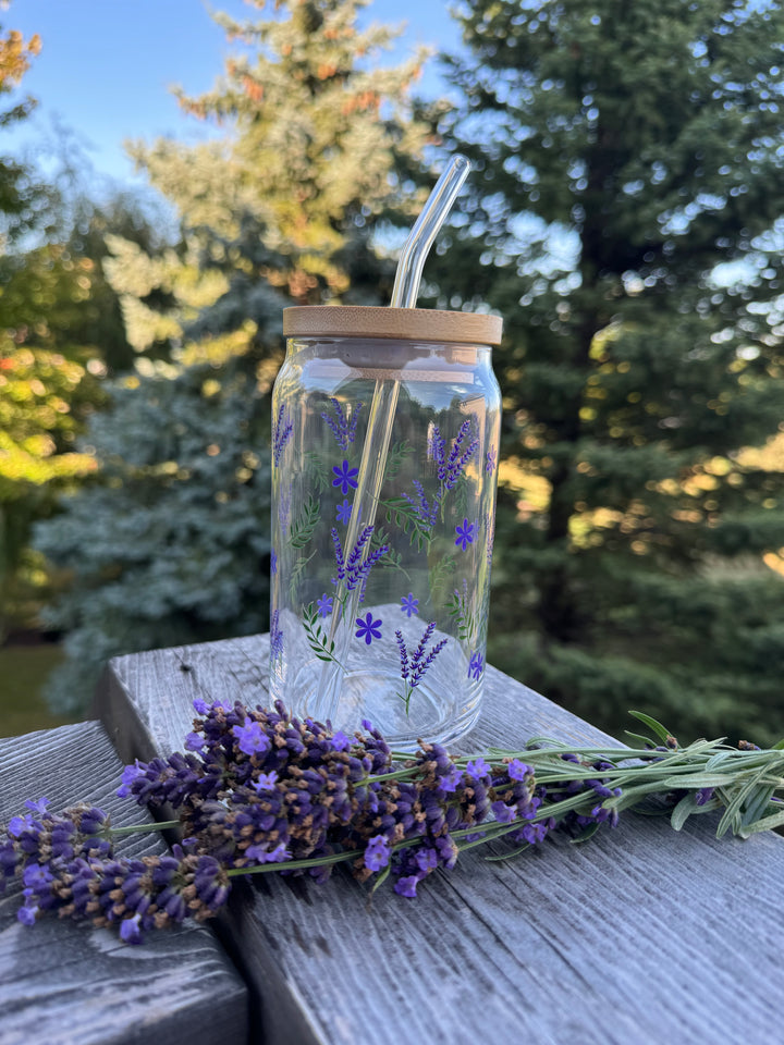 Lavender Glass Cup
